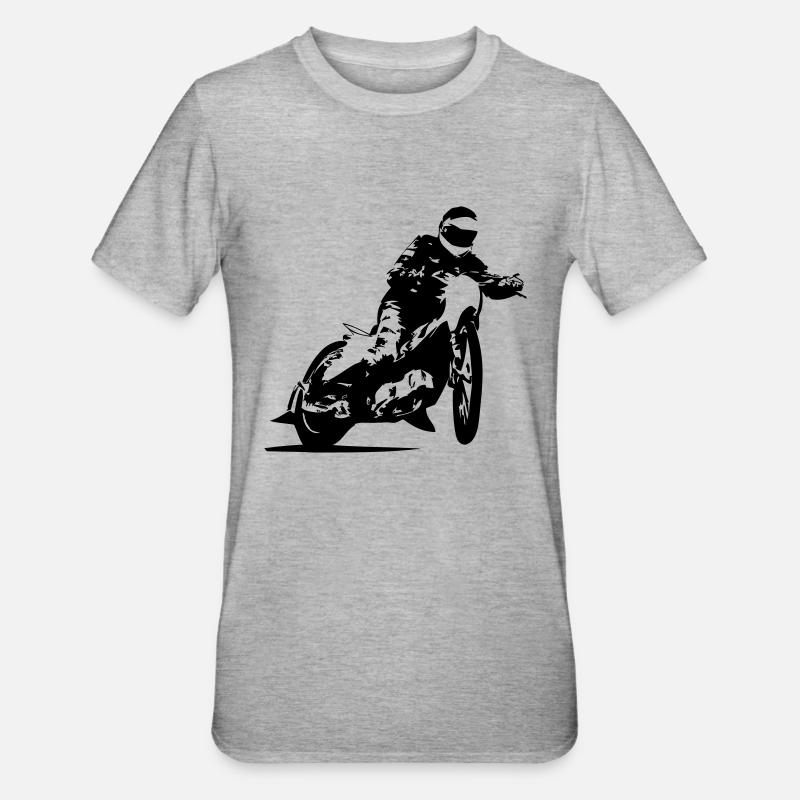 Speedway Racing - T-shirt polycoton Unisexe - gris chiné