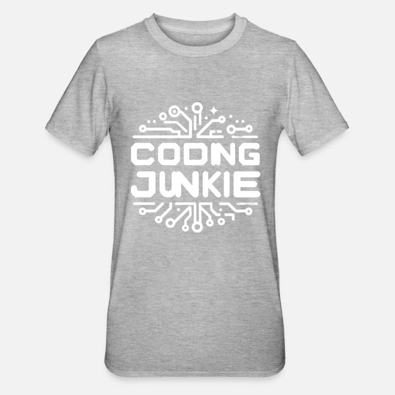 Accro au codage 13 - T-shirt polycoton Unisexe - gris chiné