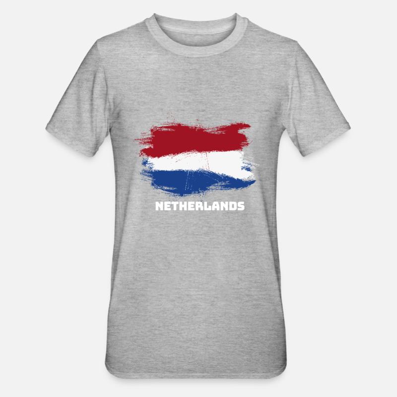 flag flag Pays-Bas Pays-Bas - T-shirt polycoton Unisexe - gris chiné