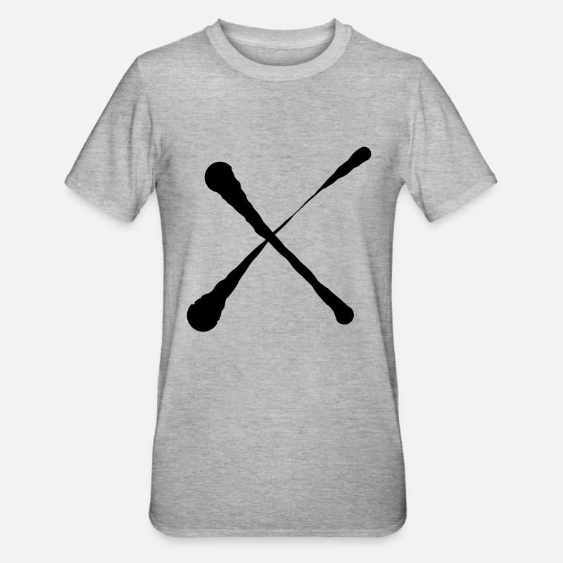 X - Unisex Polycotton T-Shirt - Grau meliert