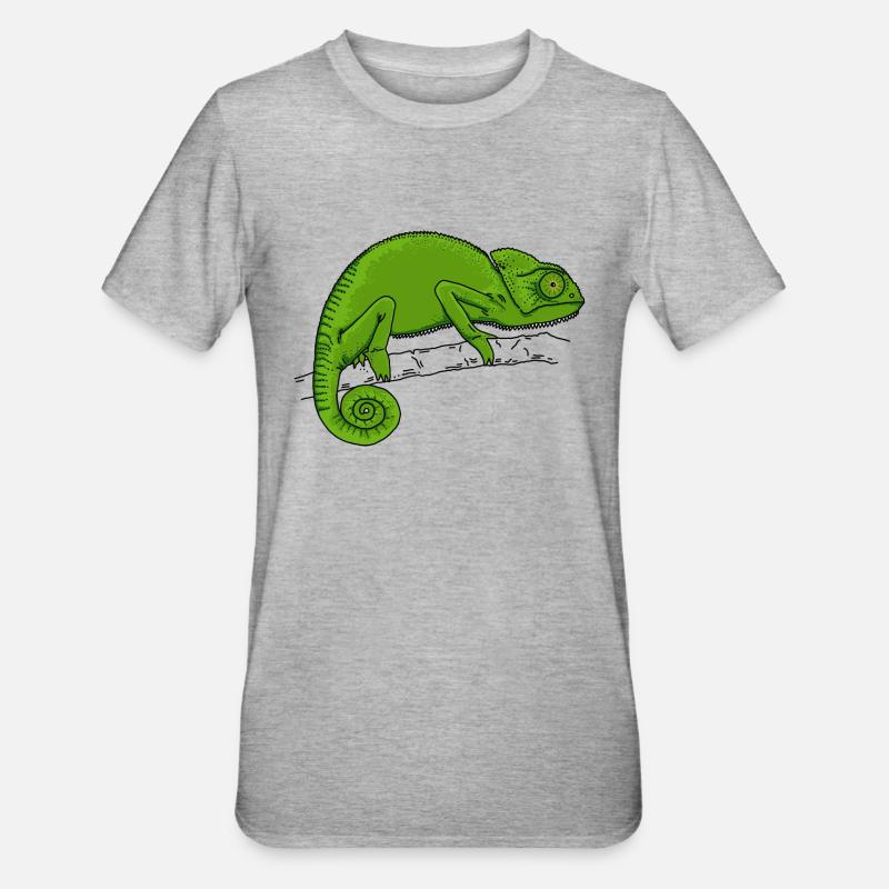 Vert caméléon - T-shirt polycoton Unisexe - gris chiné