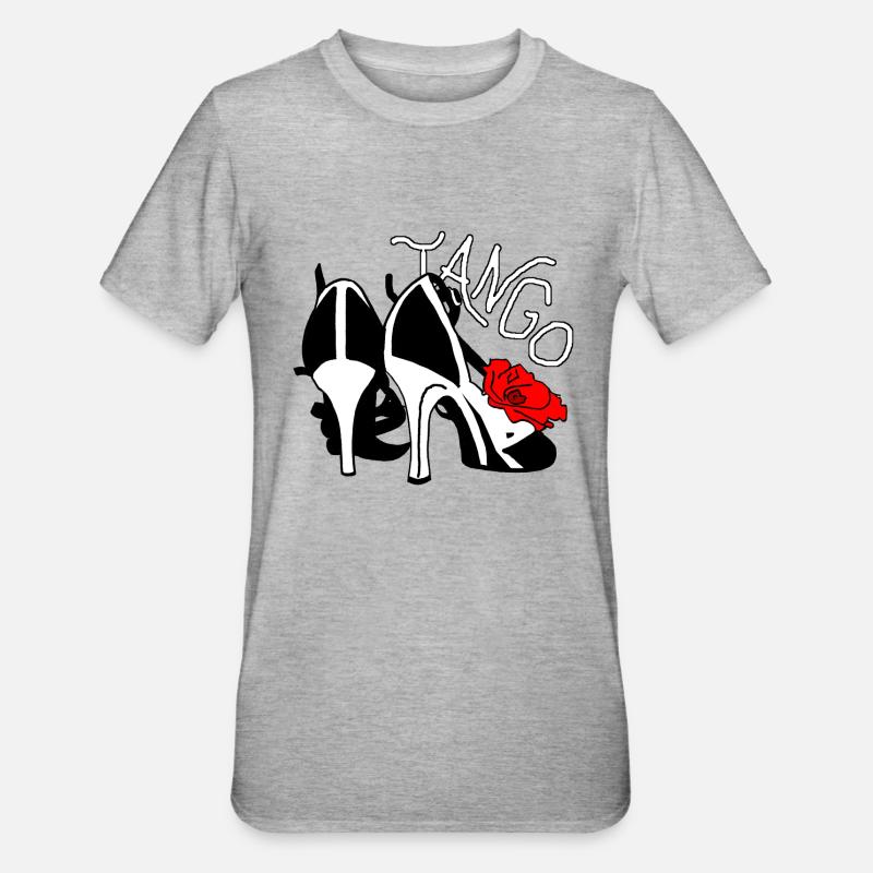 Tango - ma passion ! Danse ! Danse ! - T-shirt polycoton Unisexe - gris chiné
