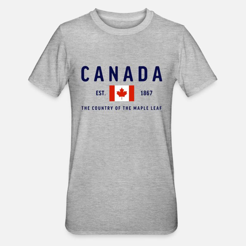 Canada Est 1867 Classique - T-shirt polycoton Unisexe - gris chiné