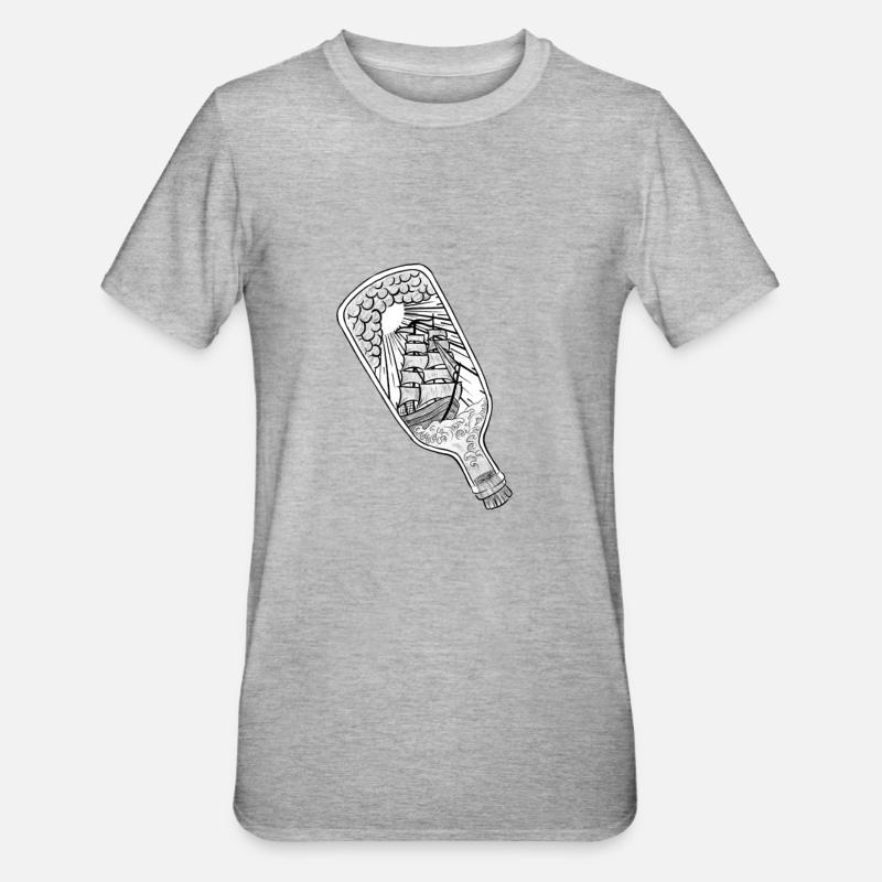 Bottle - T-shirt polycoton Unisexe - gris chiné
