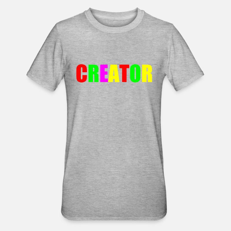 Creator - T-shirt polycoton Unisexe - gris chiné