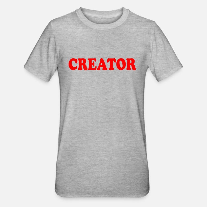 Creator - T-shirt polycoton Unisexe - gris chiné