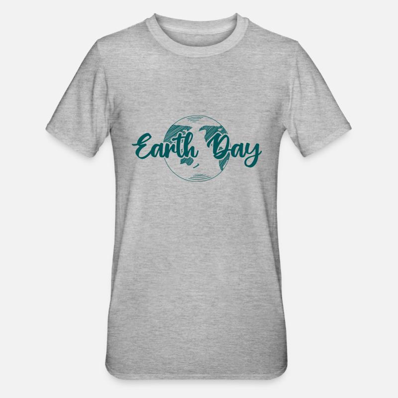 Jour de la Terre - T-shirt polycoton Unisexe - gris chiné