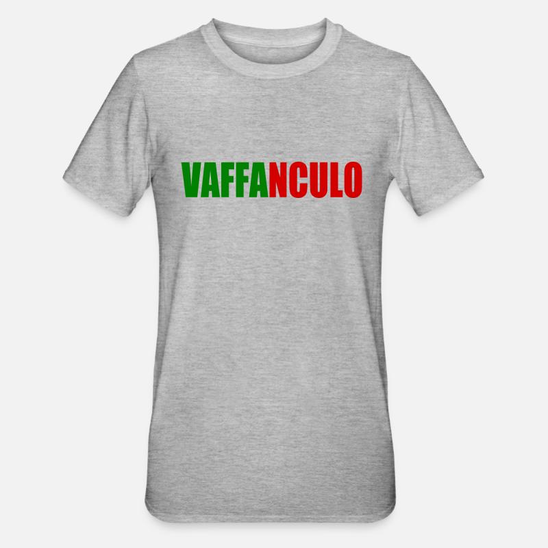 Vaffanculo - T-shirt polycoton Unisexe - gris chiné