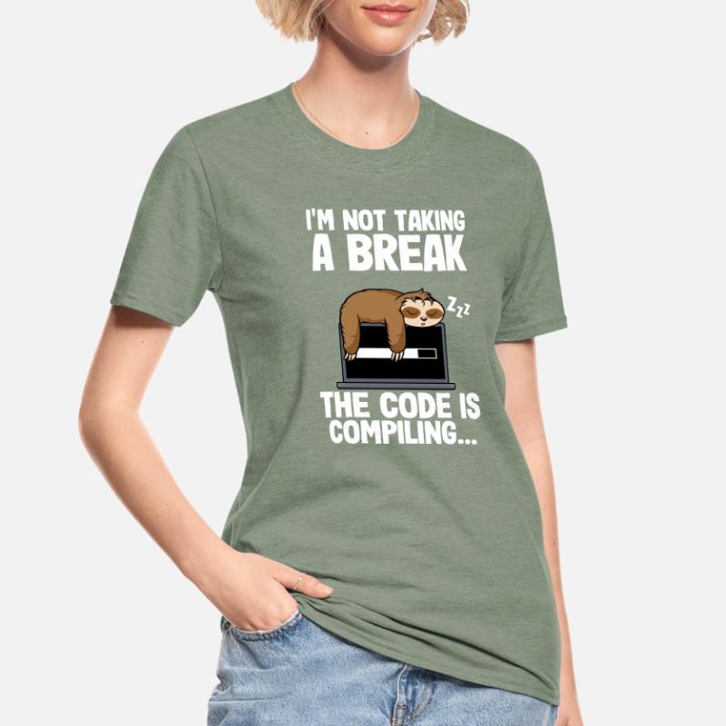 Programmeur Paresseux Informaticiens Nerd Coder Bug T-shirt polycoton Unisexe