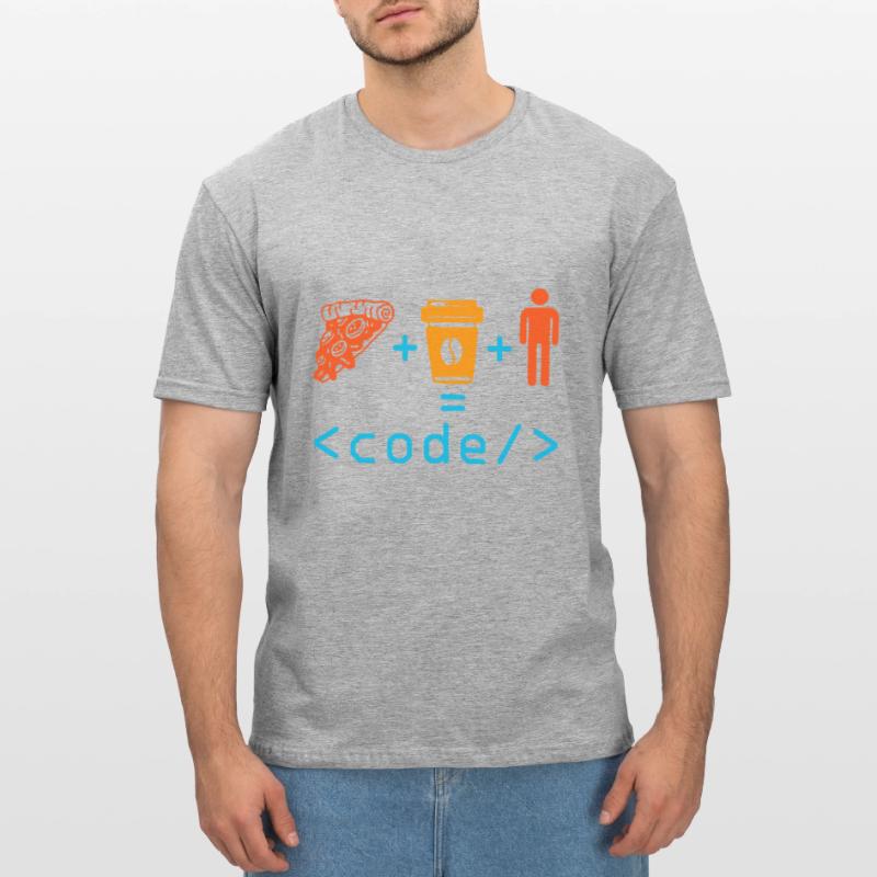 Programmeur, Codeur, Ordinateur, Nerd, Geek, Codage, Drôle T-shirt polycoton Unisexe