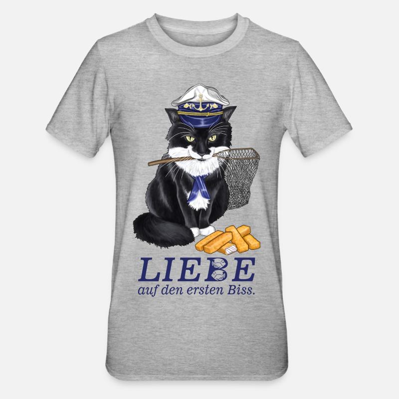 Kapitän Roxy - Version 3 - Unisex Polycotton T-Shirt - Grau meliert