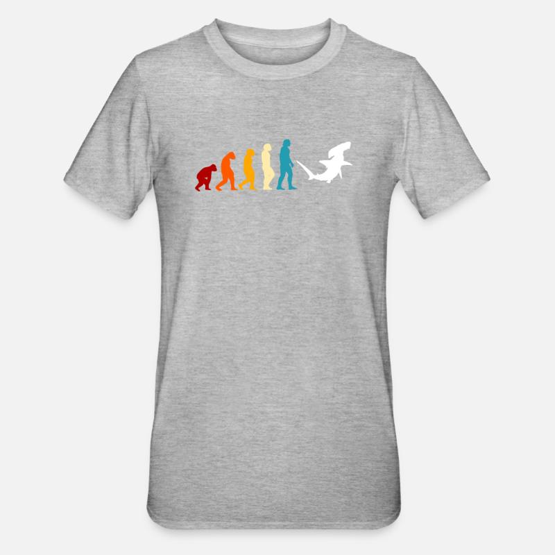 Hammerhai Evolution - T-shirt polycoton Unisexe - gris chiné