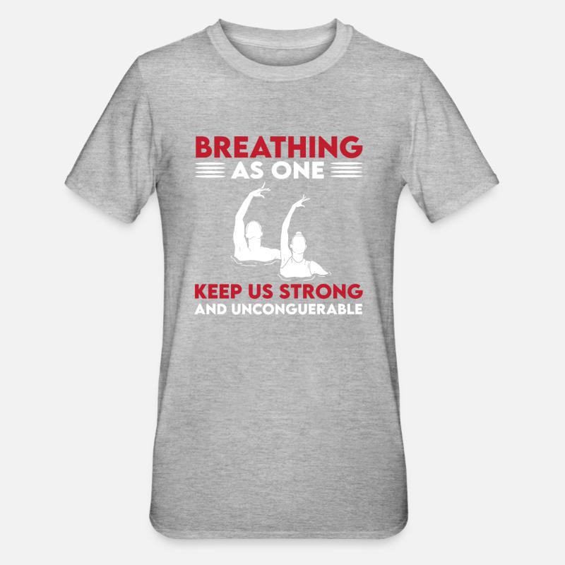 Synchronized Swimming Gift - Unisex Polycotton T-Shirt - heather grey