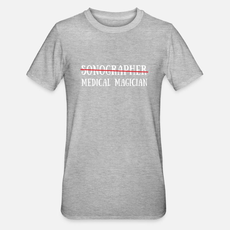 Échographiste Échographie Échographie Échographie - T-shirt polycoton Unisexe - gris chiné