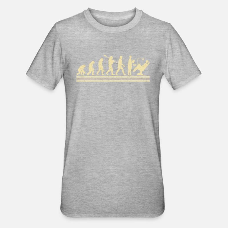 Dentist evolution - Unisex Polycotton T-Shirt - heather grey