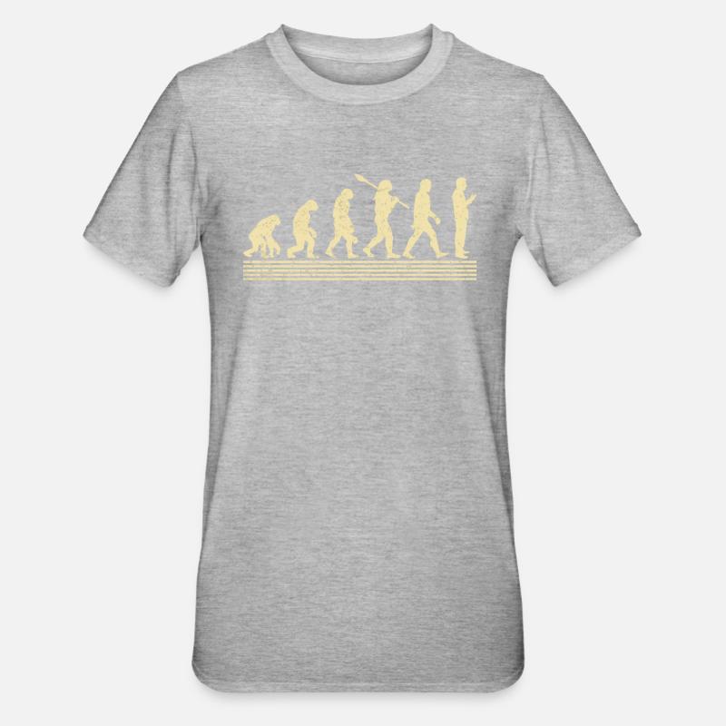 Évolution du traducteur - T-shirt polycoton Unisexe - gris chiné
