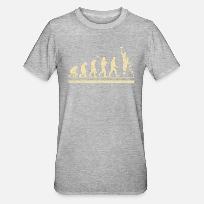 Painter evolution - Unisex Polycotton T-Shirt - heather grey