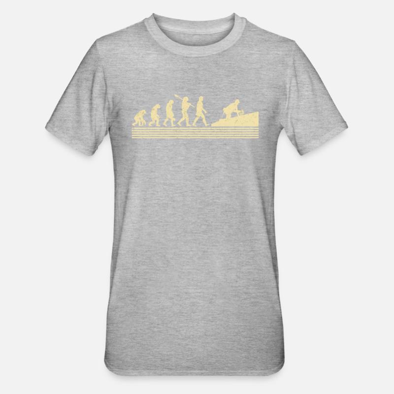 Roofer Evolution - Unisex Polycotton T-Shirt - heather grey