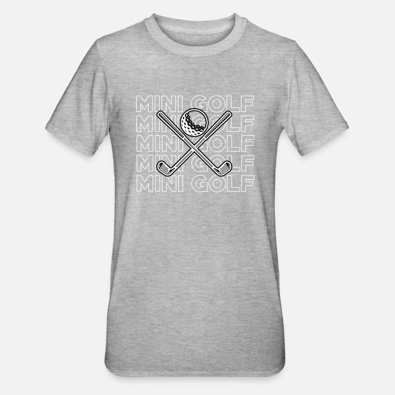 Golf miniature - T-shirt polycoton Unisexe - gris chiné