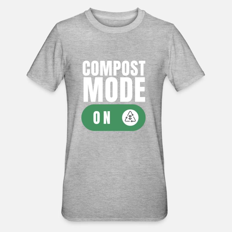 Compostez vos ennemis - T-shirt polycoton Unisexe - gris chiné