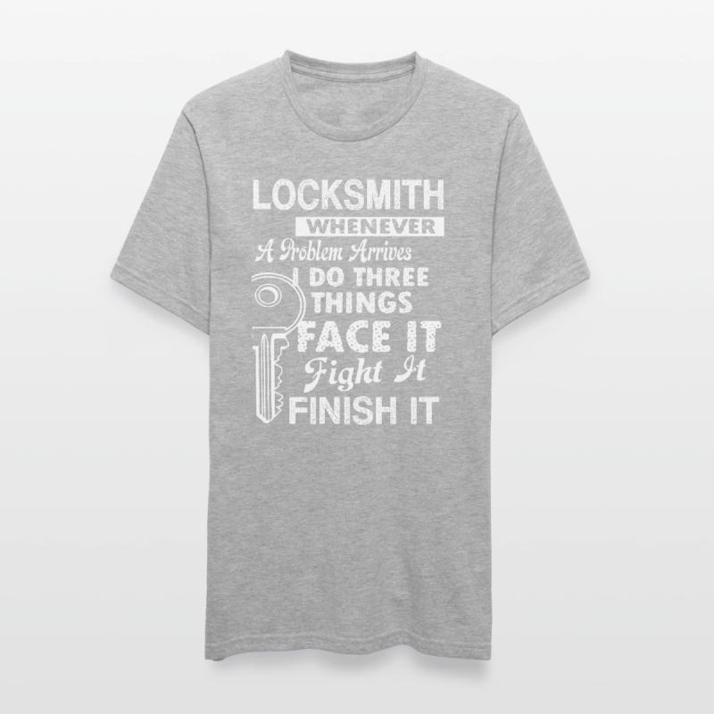 Locksmith Locksmith Solves Problem Unisex Polycotton T-Shirt
