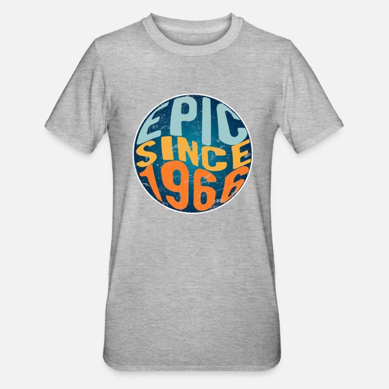 Epic since 1966 - Unisex Polycotton T-Shirt - heather grey