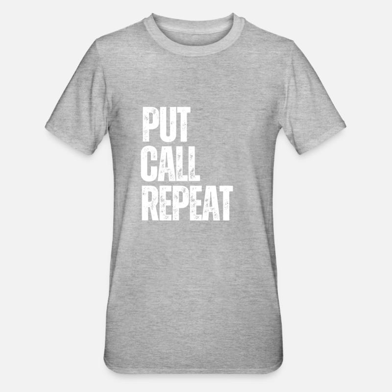 Volatility Options Trading Trader - Unisex Polycotton T-Shirt - heather grey