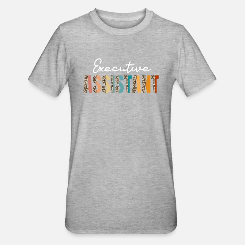 Assistent Der Geschäftsleitung - Unisex Polycotton T-Shirt - Grau meliert