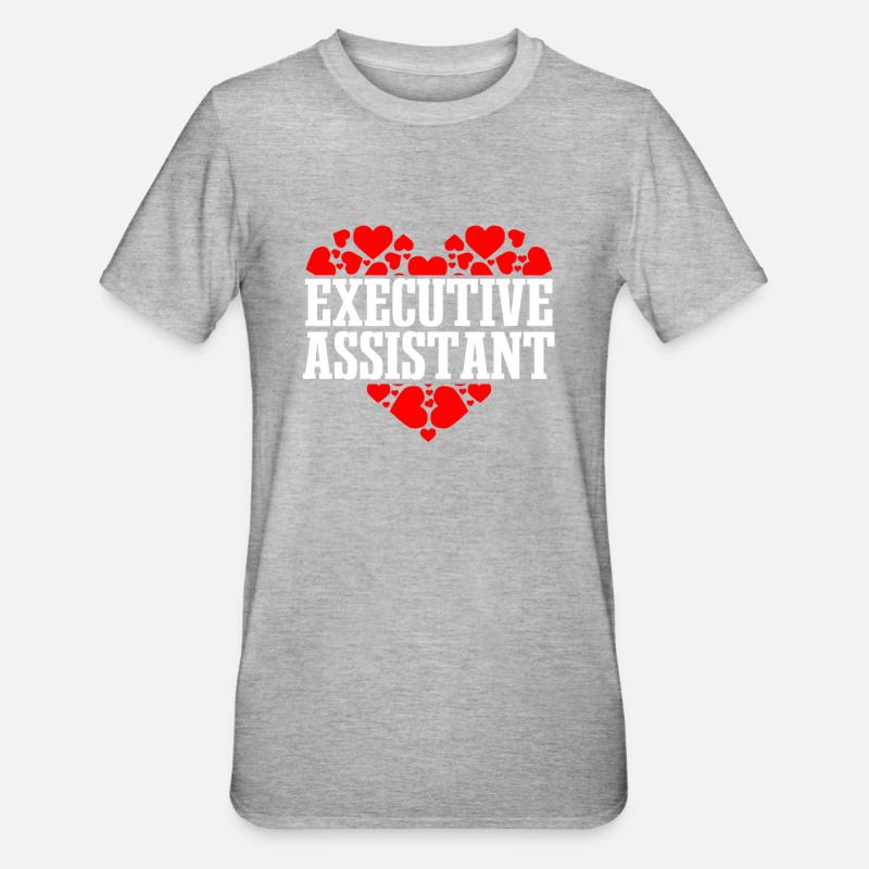 Assistante du Directeur Général Gift - T-shirt polycoton Unisexe - gris chiné