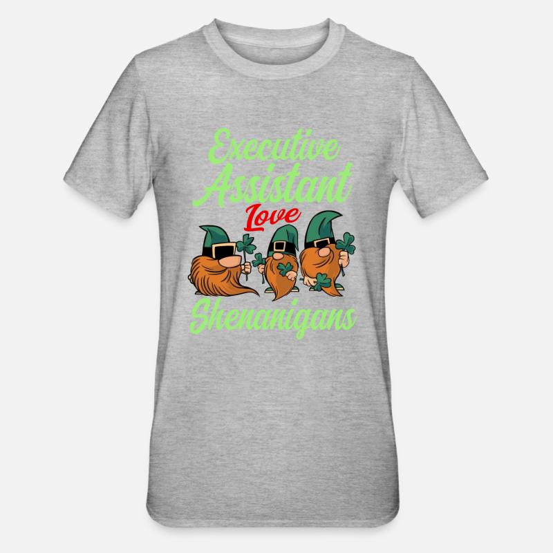 Adjointe exécutive de la Saint-Patrick - T-shirt polycoton Unisexe - gris chiné
