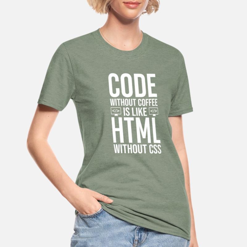 Coder Kaffee Geschenk Unisex Polycotton T-Shirt
