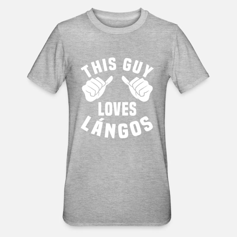 Les amants de Lango - T-shirt polycoton Unisexe - gris chiné