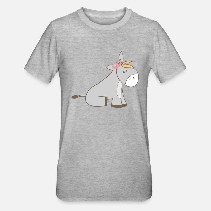 baudet - T-shirt polycoton Unisexe - gris chiné