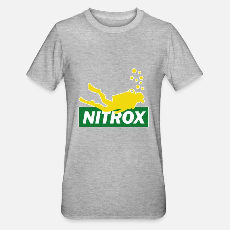 Diving Nitrox Scuba Diving Budy Diver Gift - T-shirt polycoton Unisexe - gris chiné