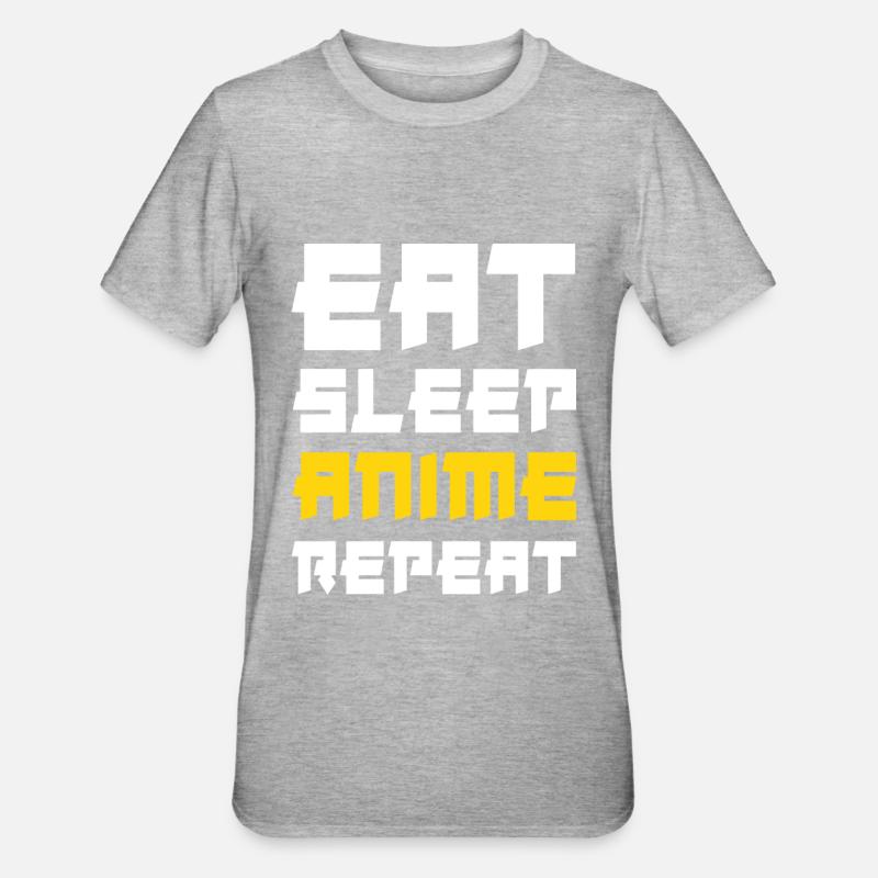 Manger Sommeil Anime Répéter - T-shirt polycoton Unisexe - undefined