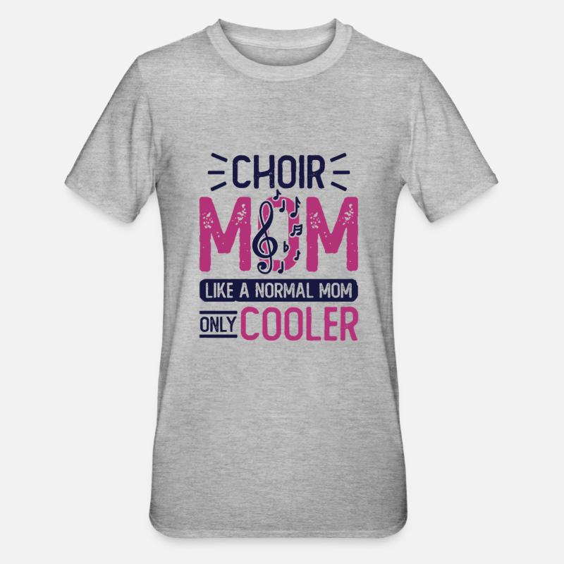 Coolste Mama Kirchenchor Design - Unisex Polycotton T-Shirt - Grau meliert