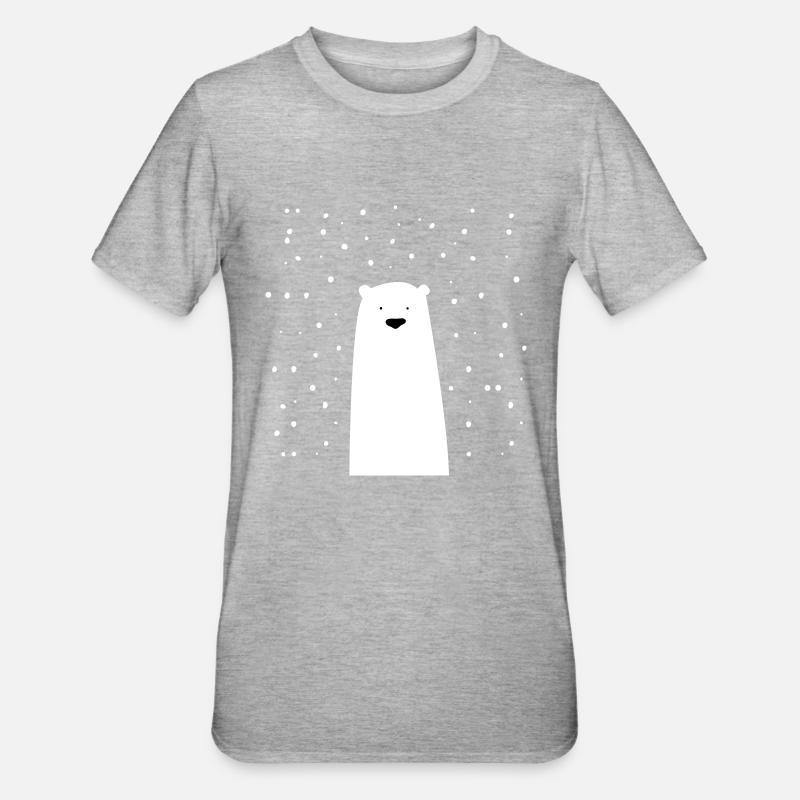 icebear - T-shirt polycoton Unisexe - gris chiné