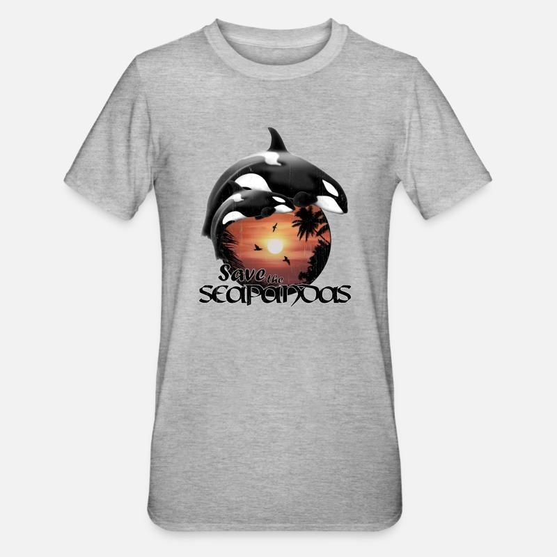 Orques orques - T-shirt polycoton Unisexe - gris chiné