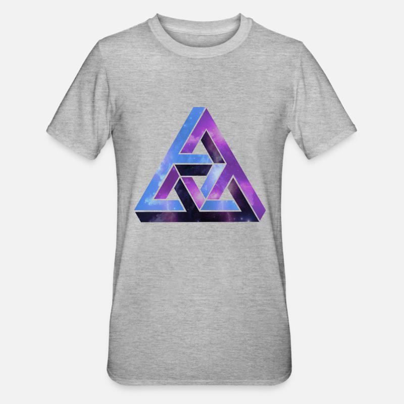 Optical illusion - optical illusion - Unisex Polycotton T-Shirt - heather grey