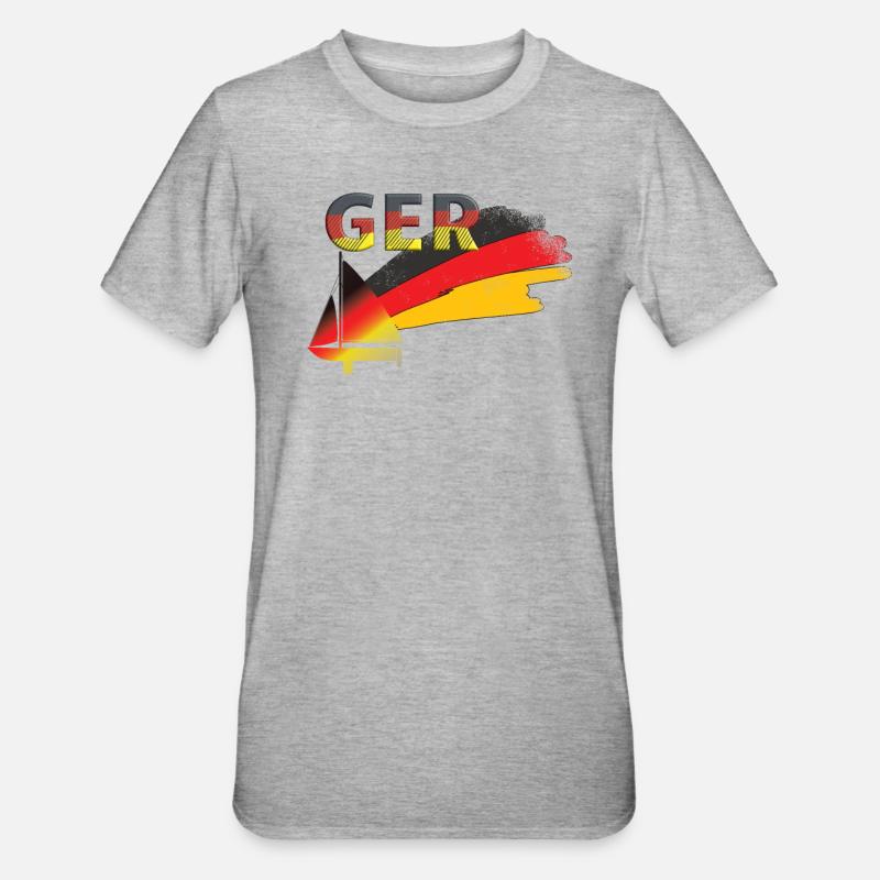 Germany Sailing - Unisex Polycotton T-Shirt - undefined