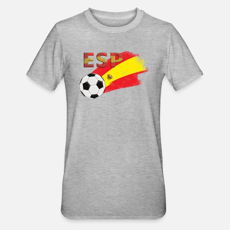 Fahne Spanien - Unisex Polycotton T-Shirt - undefined