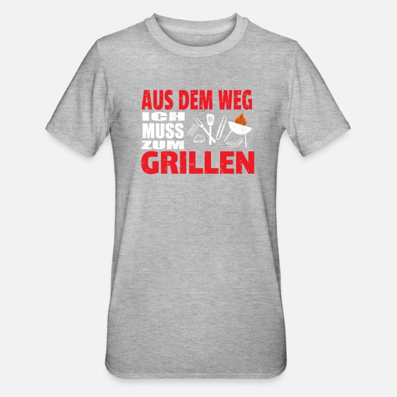 Grillen und Camper Geschenkidee - Unisex Polycotton T-Shirt - undefined