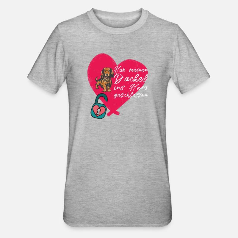 Hund Dackel Hundebesitzer Geschenkidee - Unisex Polycotton T-Shirt - undefined