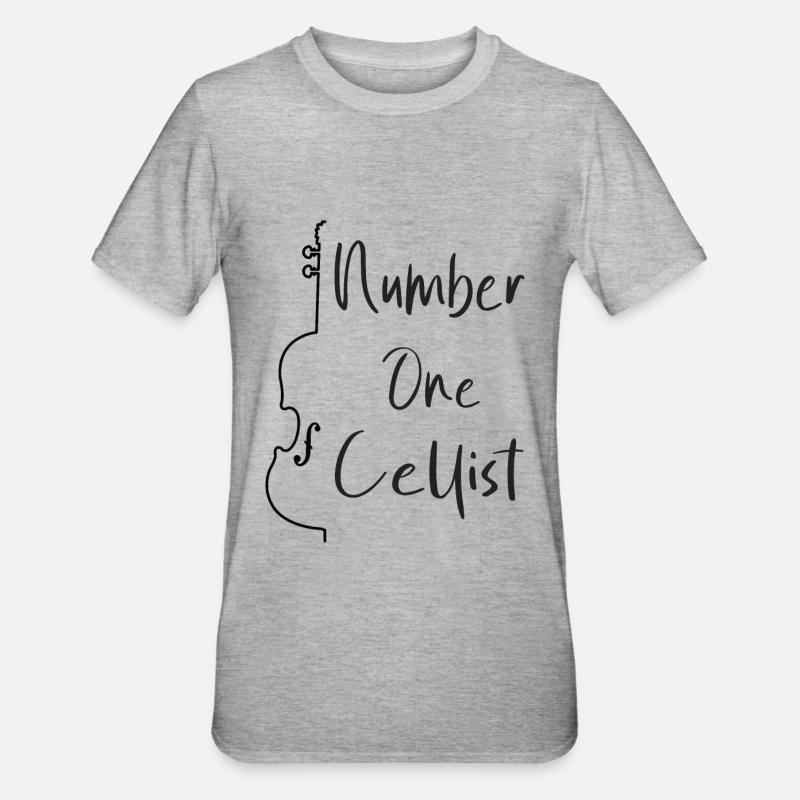 Violoncelle violoncelle violoncelle - T-shirt polycoton Unisexe - gris chiné
