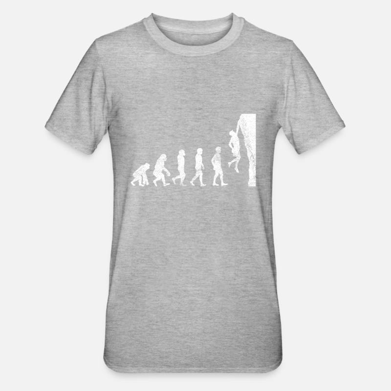 Gift climber boulderer climbing bouldering - Unisex Polycotton T-Shirt - heather grey
