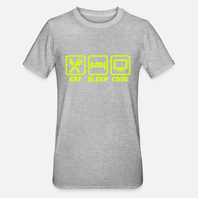 Programmierer - Unisex Polycotton T-Shirt - Grau meliert