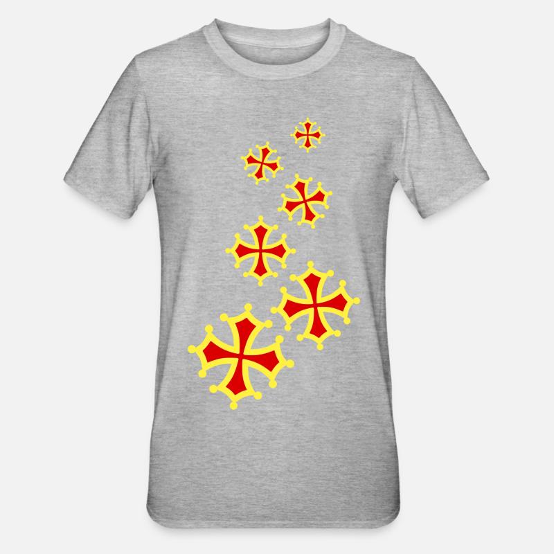 occitania cross 6 - T-shirt polycoton Unisexe - gris chiné