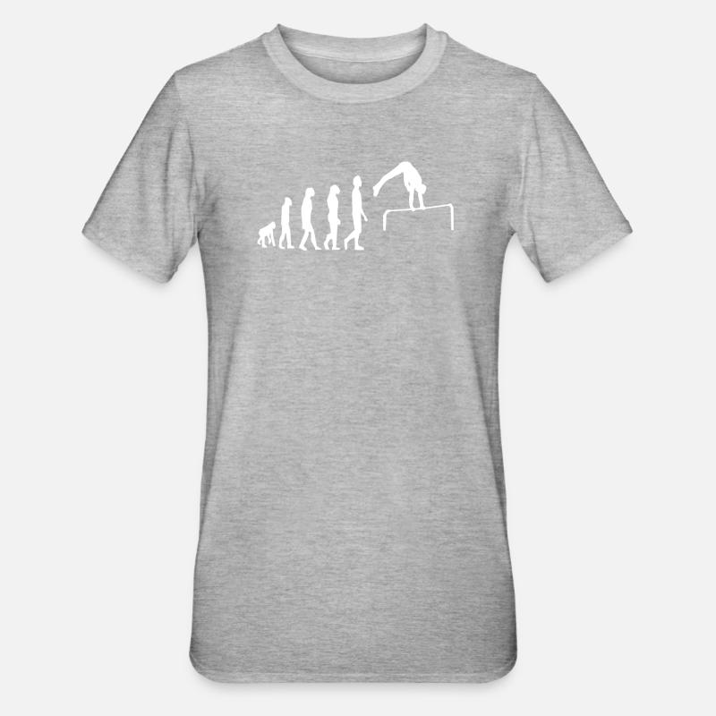 Stretching gymnastics Bar Evolution - Unisex Polycotton T-Shirt - heather grey