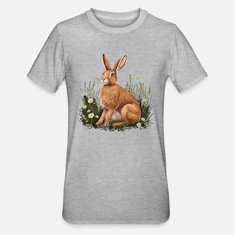 Lapin Lapin - T-shirt polycoton Unisexe - gris chiné
