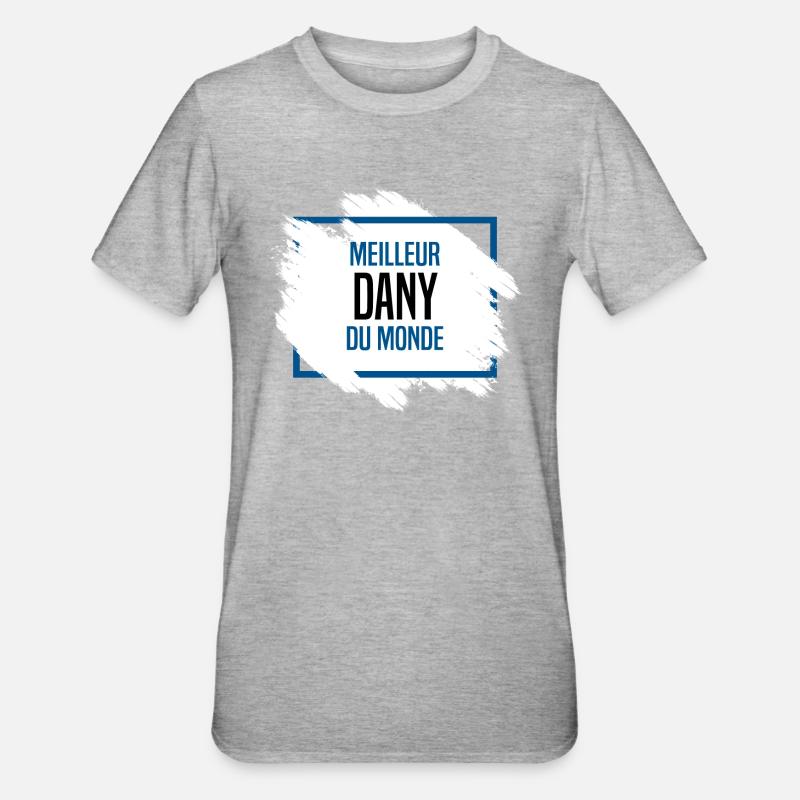 Dany - T-shirt polycoton Unisexe - gris chiné